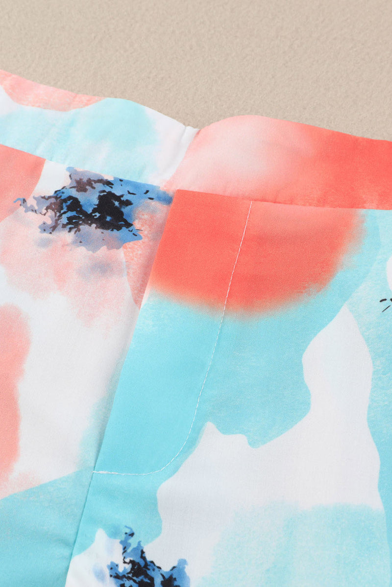 Les Couleurs of Summer Scallop Trim Shorts with Pockets