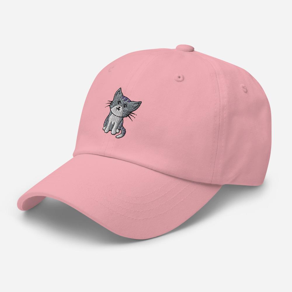 Embroidered Kitty Classic Dad hat - choices of designs and colors Hats Printful 