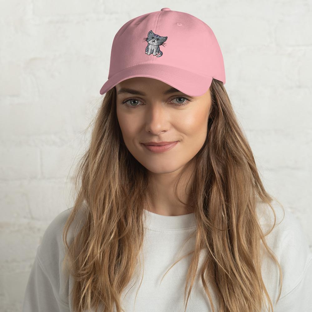 Embroidered Kitty Classic Dad hat - choices of designs and colors - YoshTrend