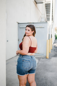 Seamless PADDED Triple Criss-Cross Bralette Short